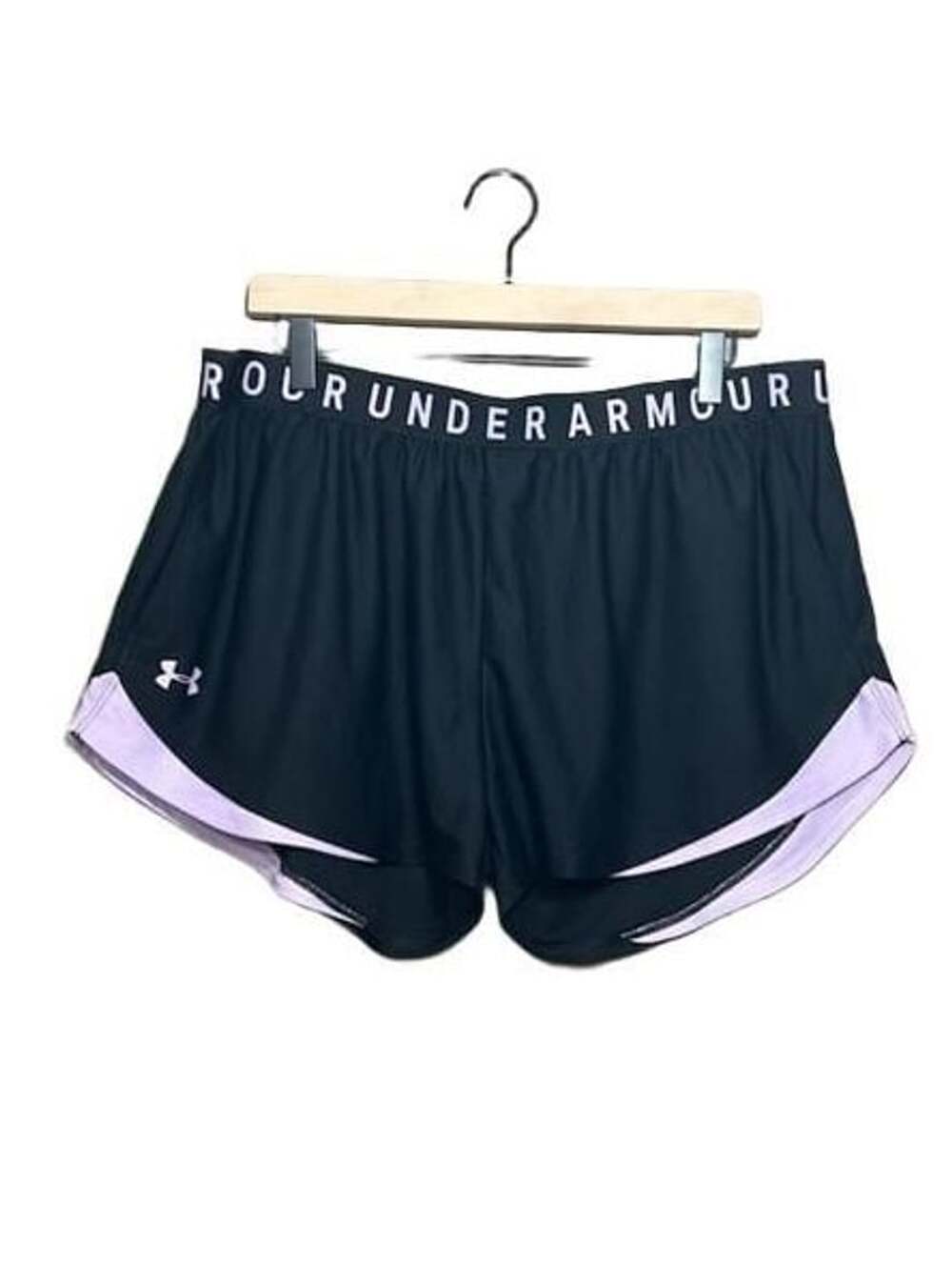 Under Armour Play Up 3.0 Shorts Black Purple Athletic